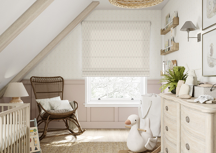 Puddle Down, Trellis Dolly Mix - Roman Blind - Image 3